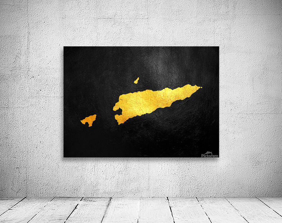 timor leste gold map Wall Preview