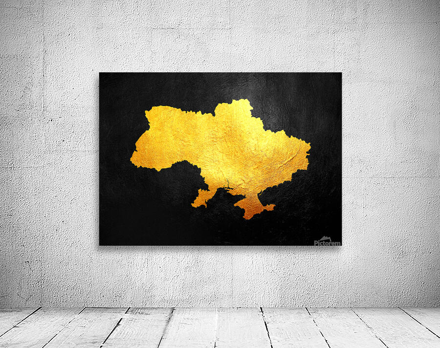 ukraine gold map Wall Preview