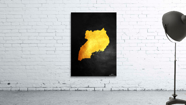 uganda gold map Wall Preview
