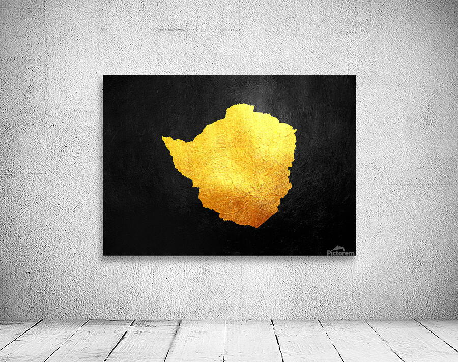 zimbabwe gold map Wall Preview