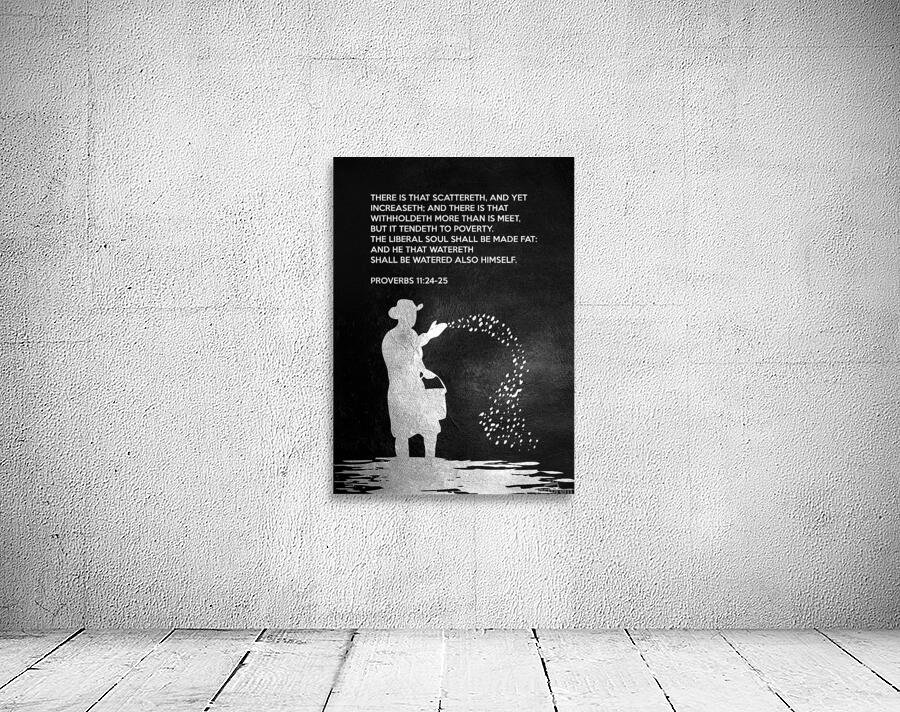 Proverbs 11:24-25 Bible Verse Wall Art Wall Preview