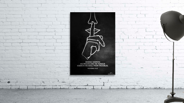 Proverbs 21:23 Bible Verse Wall Art Wall Preview