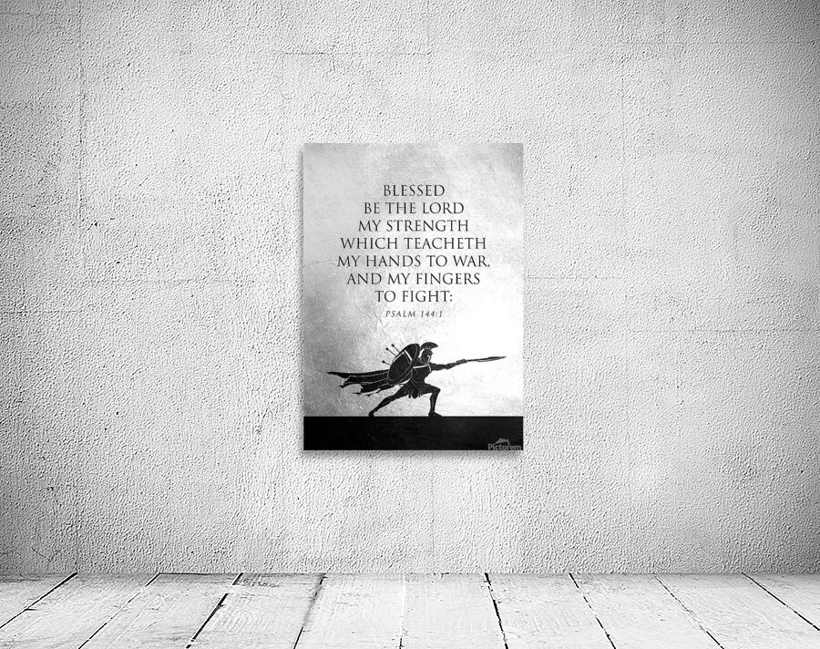 Psalm 144:1 Bible Verse Wall Art Wall Preview