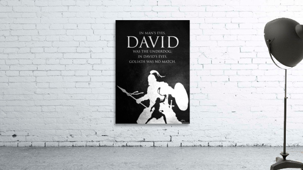 David and Goliath Motivational Wall Art Wall Preview