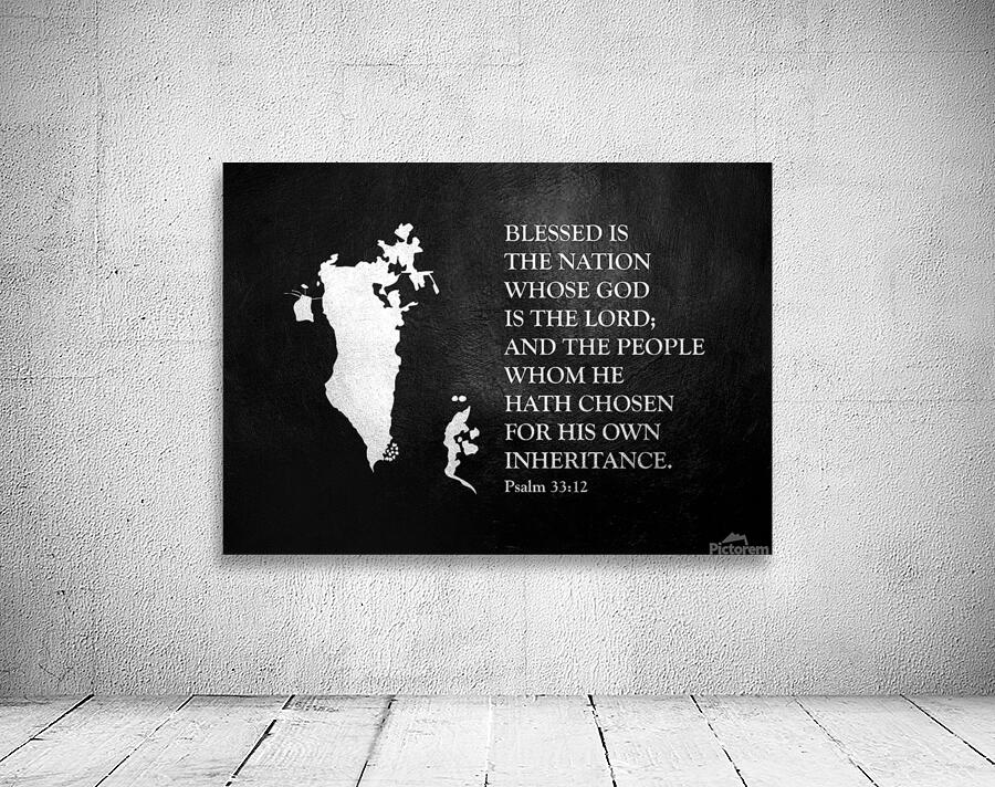 Bahrain Silver Map Wall Art Wall Preview