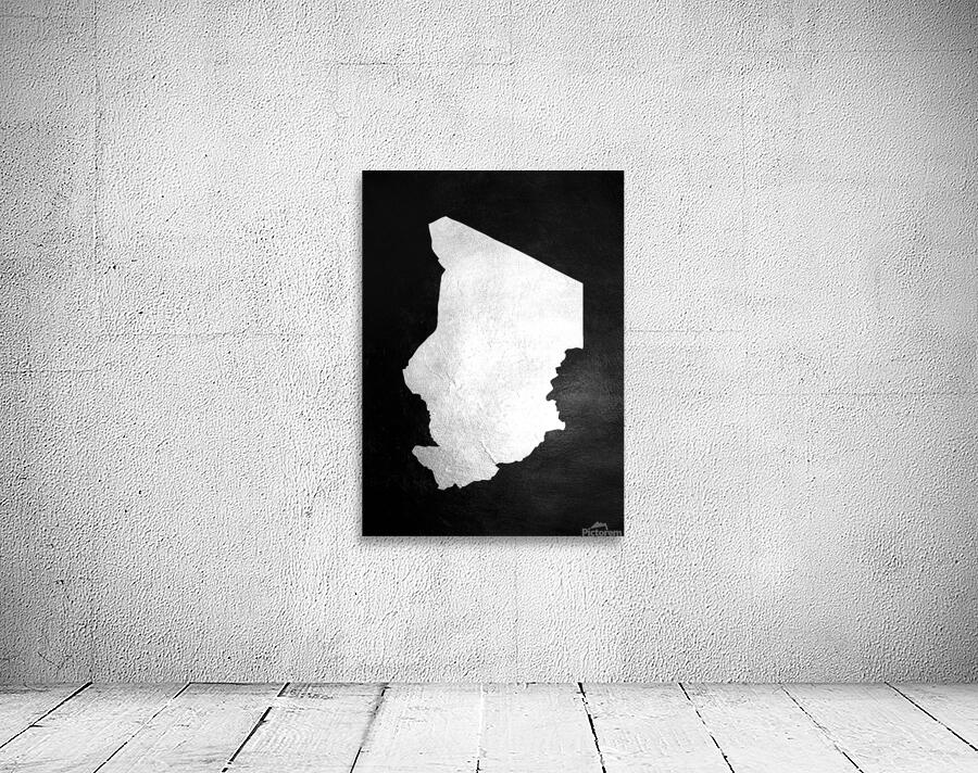Chad Silver Map Wall Art Wall Preview