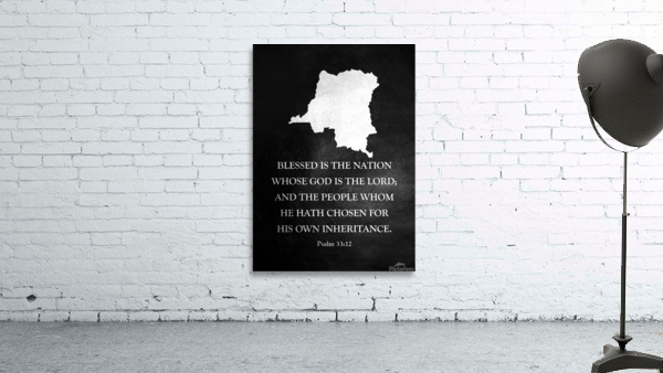 Congo Silver Map Wall Art Wall Preview