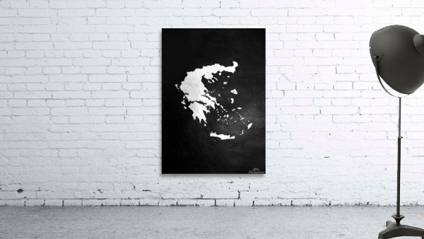Greece Silver Map Wall Art Wall Preview