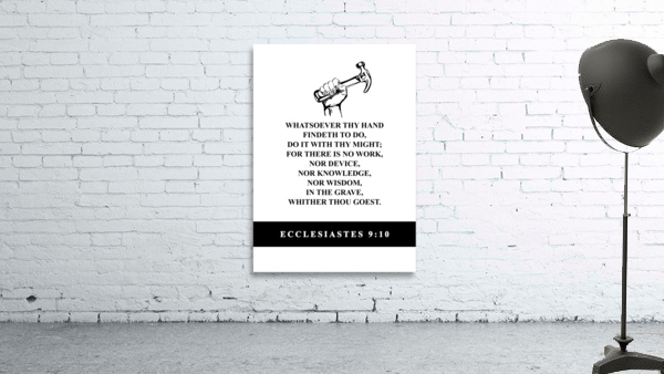 Ecclesiastes 9:10 Bible Verse Wall Art Wall Preview