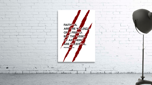 Proverbs 27:6 Bible Verse Wall Art Wall Preview