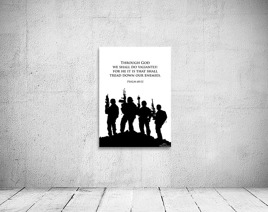 Psalm 60:12 Bible Verse Wall Art Wall Preview