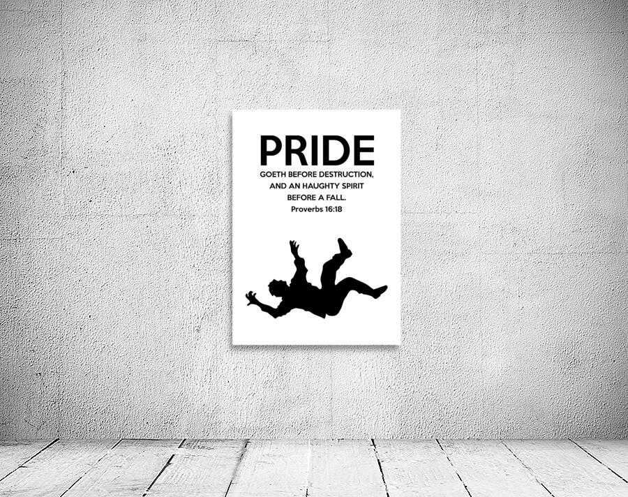 Proverbs 16 18 white Wall Preview