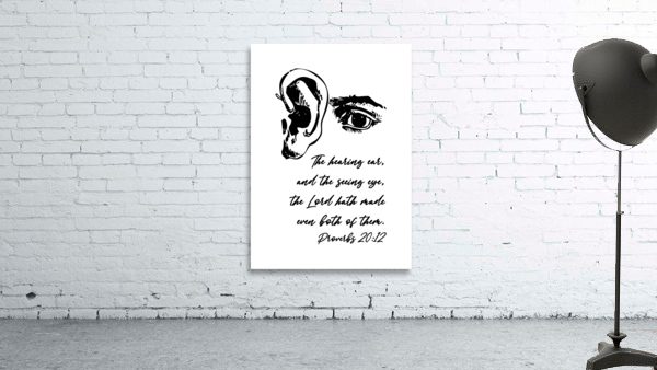 Proverbs 20 12 white Wall Preview