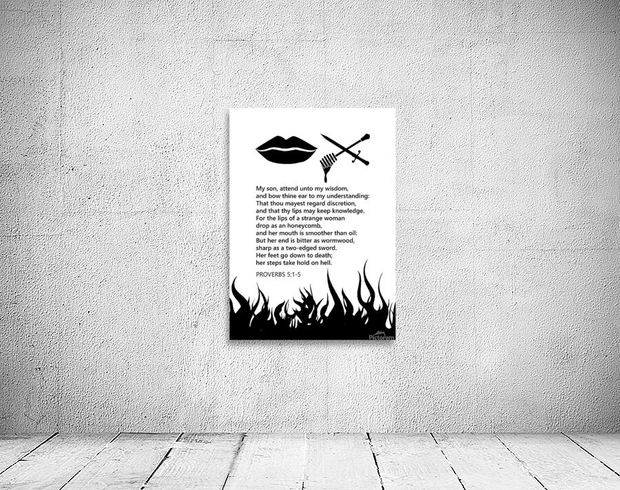 Proverbs 5 1 5 white Wall Preview