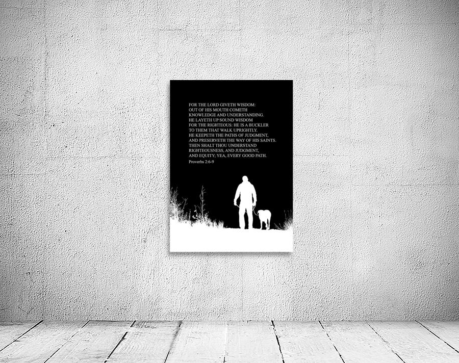 Proverbs 2 6 9 black Wall Preview