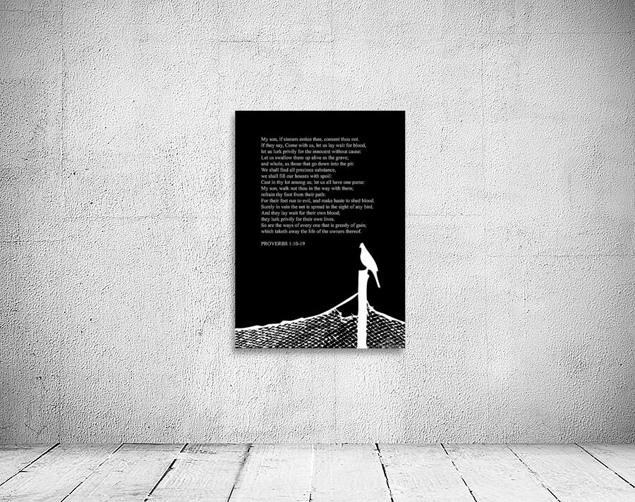 Proverbs 1 10 19 black Wall Preview