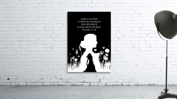 Proverbs 31 10 black Wall Preview