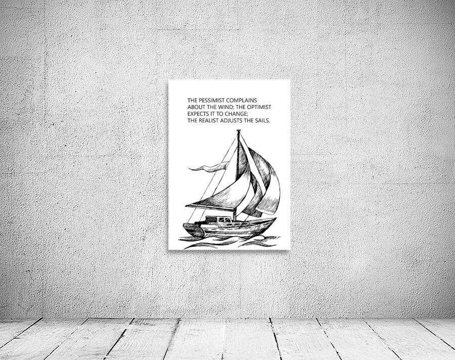 adjust the sails white Wall Preview