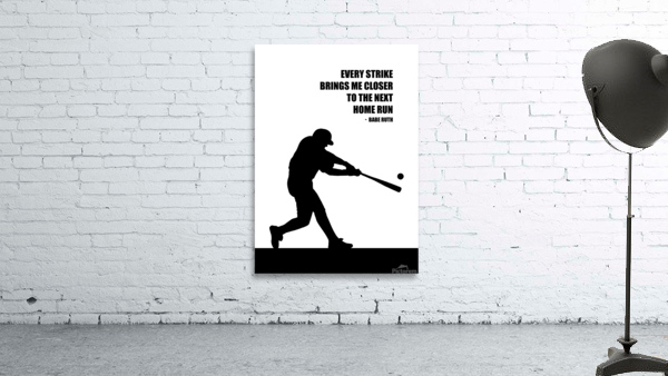 babe ruth white Wall Preview
