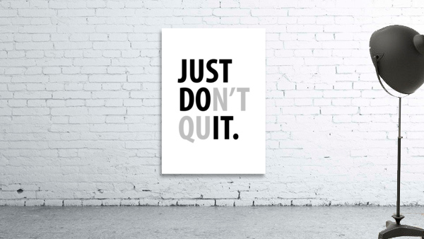 just do it white Wall Preview
