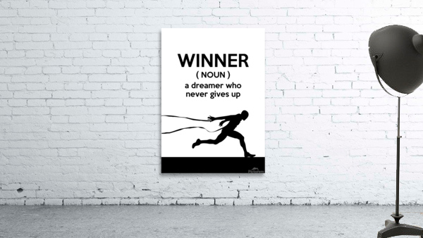 winner white Wall Preview