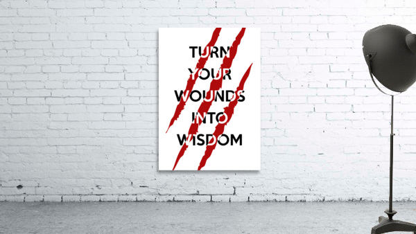 wounds into wisdom white Wall Preview