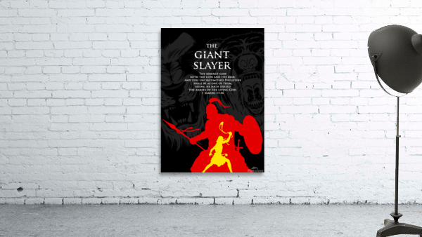 david and goliath 2 plain Wall Preview