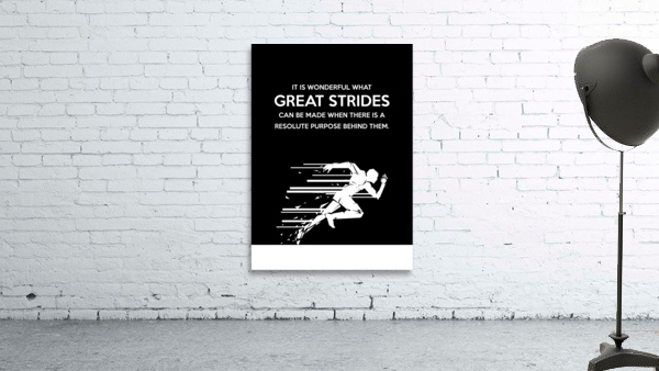 great strides black Wall Preview