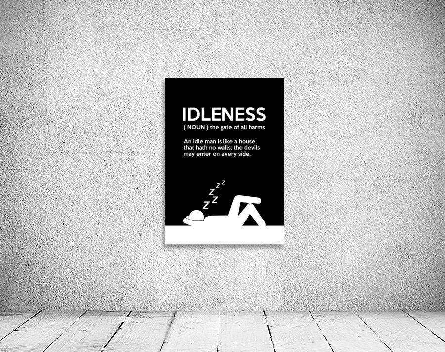 idleness black Wall Preview