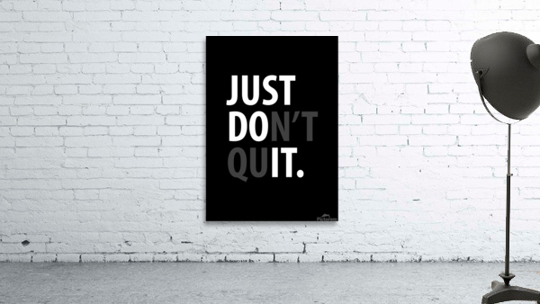 just do it black Wall Preview