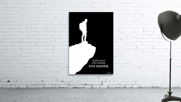 live deeper black Wall Preview