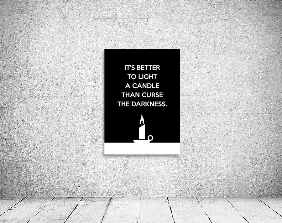 light a candle black Wall Preview