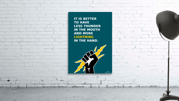 lightning hand - apache proverb Wall Preview