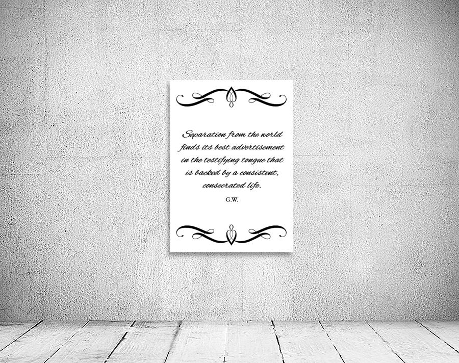 consistent consecrated life Wall Preview