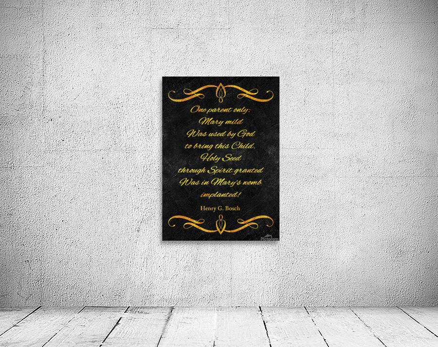 virgin birth gold Wall Preview