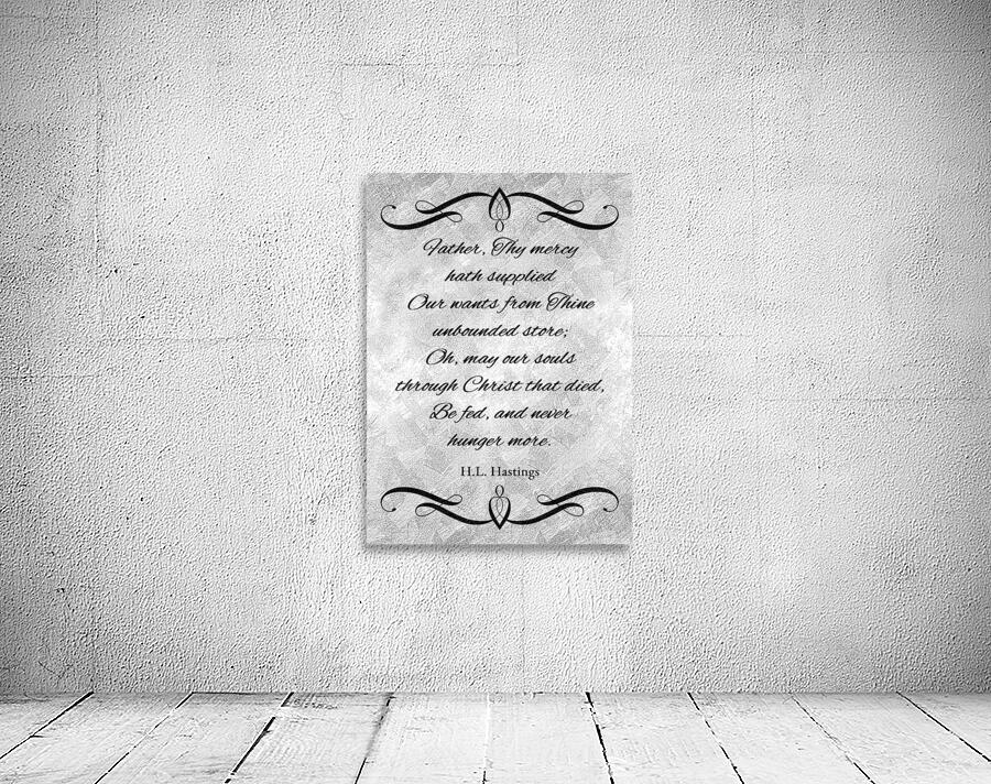 never hunger silver Wall Preview