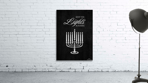 hanukkah lights silver Wall Preview