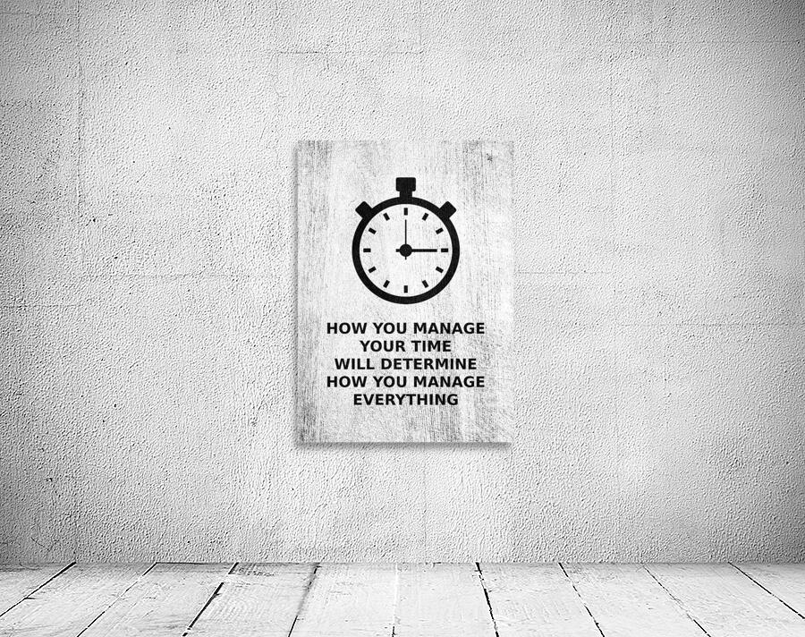 time management charcoal Wall Preview