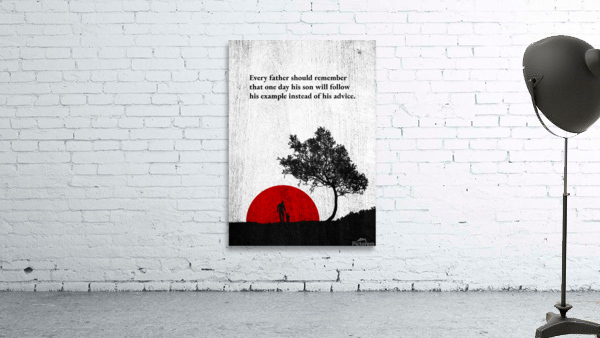 father son example charcoal Wall Preview