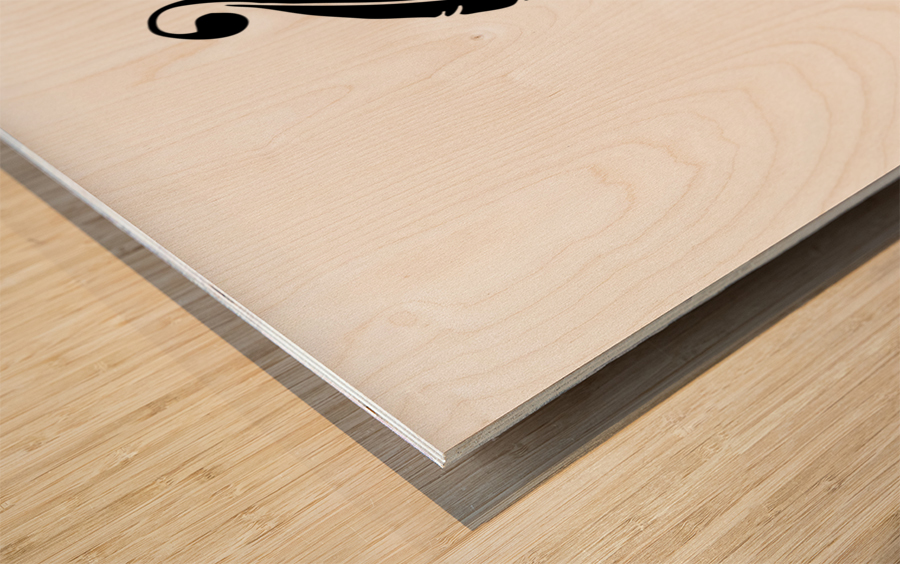 the pen is mightier than the sword white Wood print