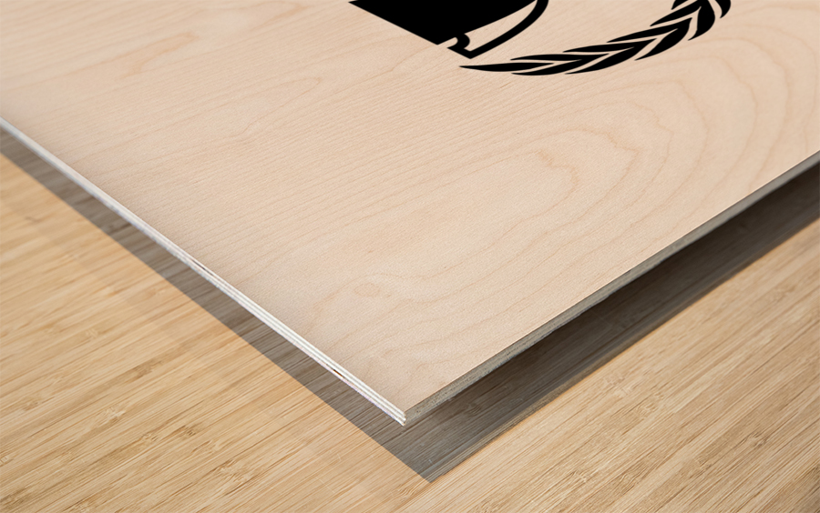 earned never given Wood print