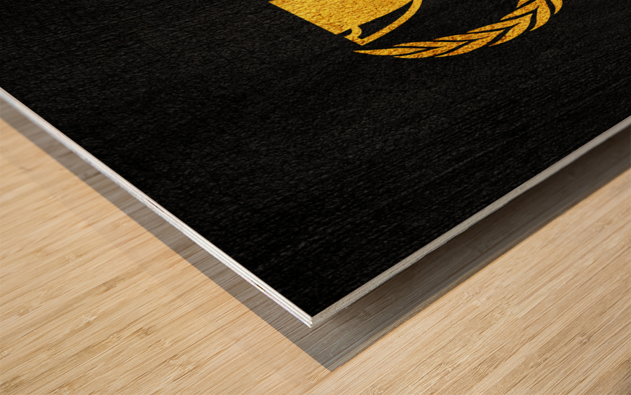 earned never given gold Wood print