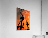 Sunset port tower cranes Acrylic Print