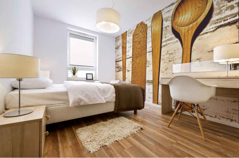 wooden spoons Mural print