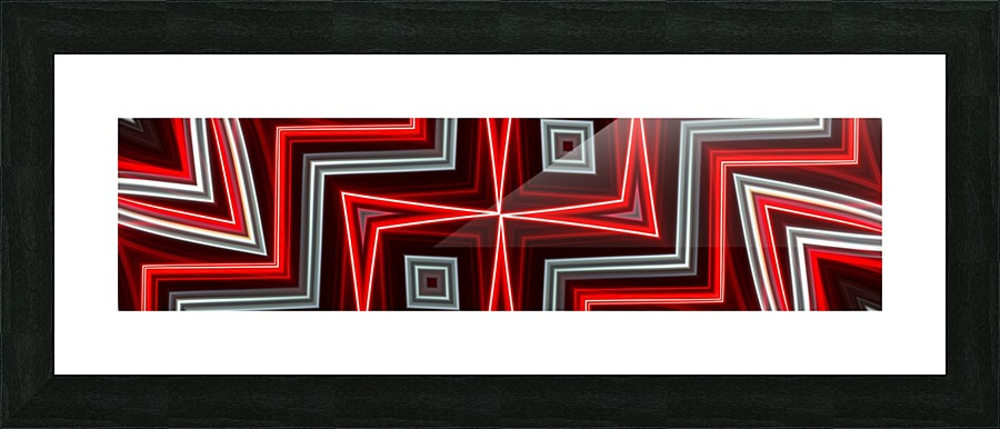 Geometric Lights Picture Frame print