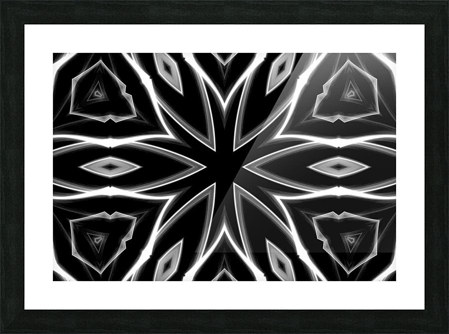 Monochrome Graffiti Picture Frame print