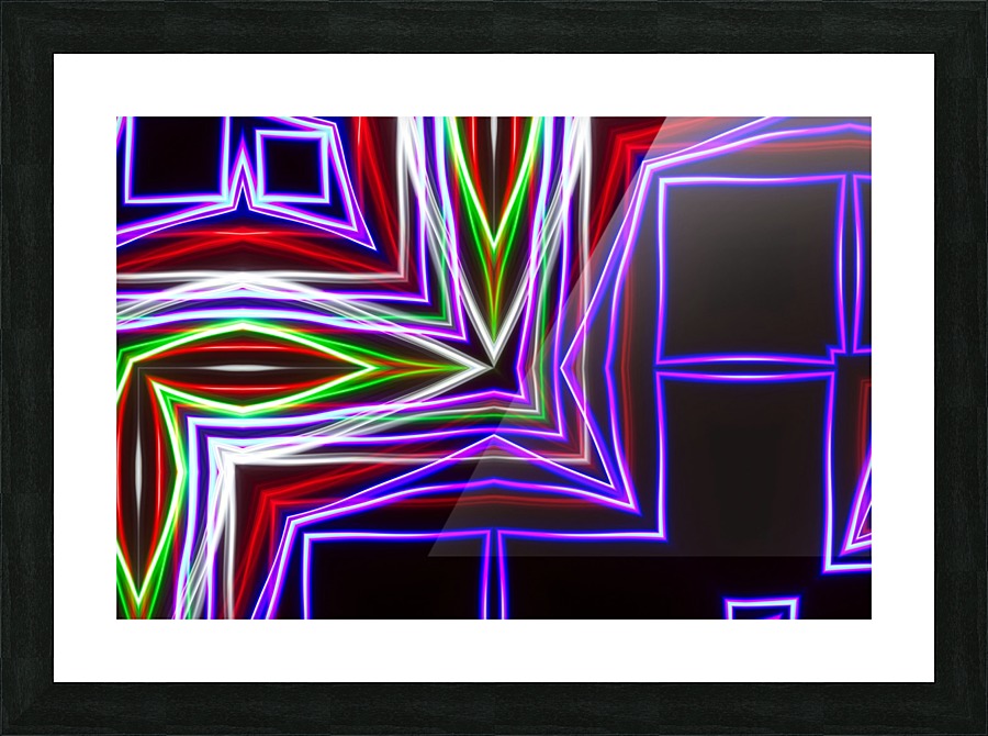 Super colourful lights Picture Frame print