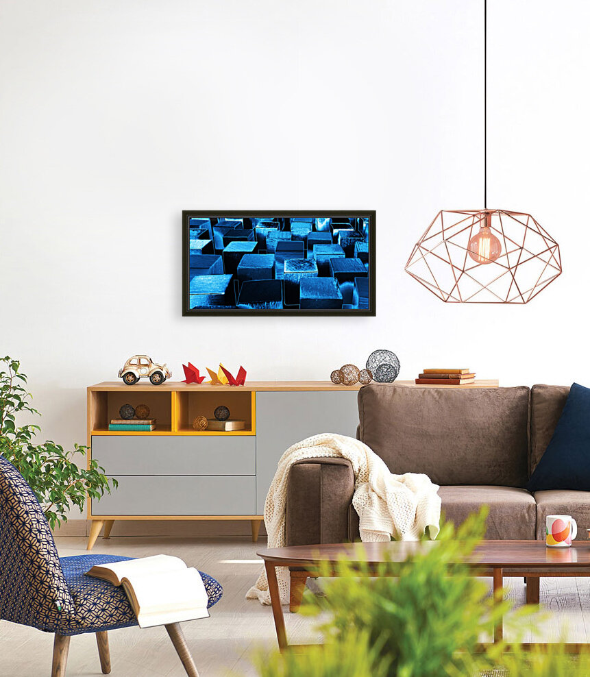 Blue cubes Reproduction