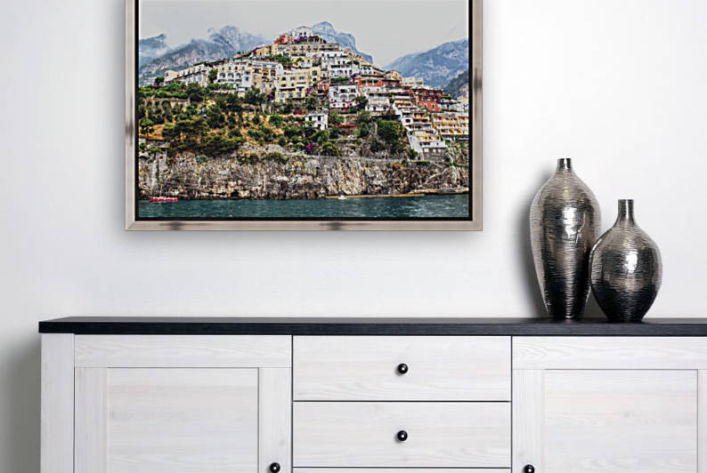 Positano Village Landscape - Italy by Bentivoglio Photography