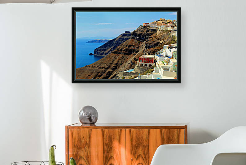 Santorini Mountains Landscape - Greece by Bentivoglio Photography